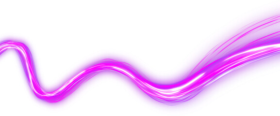purple light trail wave effect © irham