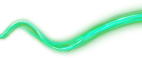 Abstract light trail Wave effect