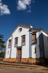 Fototapeta na wymiar Church of Saint John the Evangelist in the city historic Tiradentes, Minas Gerais, Brazil