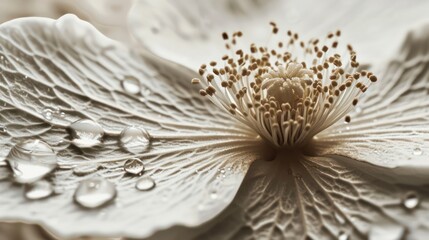 Close-up fantasy flower, background with copy space