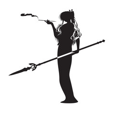 Anime girl silhouette © Art of Success