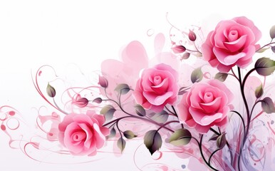 pink roses hd wallpaper