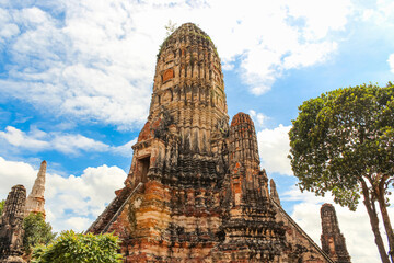 The central Prang in Wat Chaiwatthanaram, Thailand