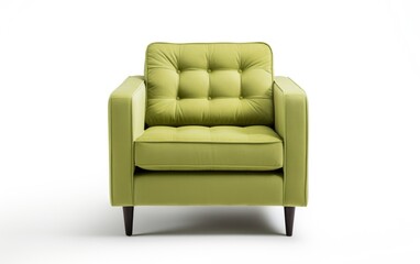 Virginia 1 Seater Sofa, One seater couch isolated on white background.