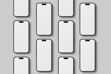 Realistic smartphone presentation blank mockup