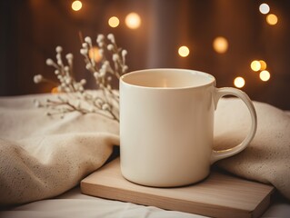 Stylish Ceramic Mug Mockup for Branding - AI Generated