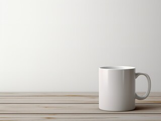 Obraz na płótnie Canvas Stylish Ceramic Mug Mockup for Branding - AI Generated
