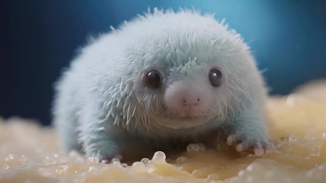 A closeup photo of a tiny tardigrade, also known as a water bear, reveals the astonishing adaptations that allow it to thrive in the most extreme conditions. With its chubby, segmented body