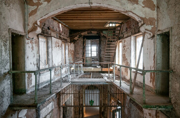 Fototapeta na wymiar Eastern State Penitentiary, Prison in Philadelphia, Pennsylvania
