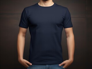 Obraz premium Trendy T-Shirt Design Mockup for Apparel - AI Generated