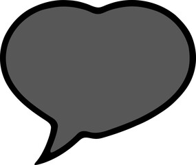 Speech bubble outline icon vector illustration. Comic bubble symbol hand drawing design element