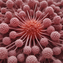 macro photography of cancer exome cell, genomics of cancer, 