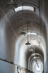 Hallway at Eastern State Penitentiary, Prison in Philadelphia, Pennsylvania