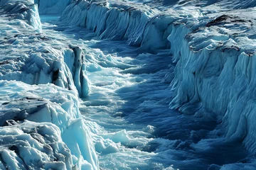 Keuken spatwand met foto melting glaciers and climate change © Marina Shvedak