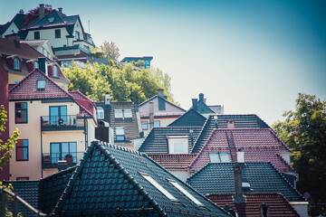 Obraz premium view of the town in Bergen, Norway 