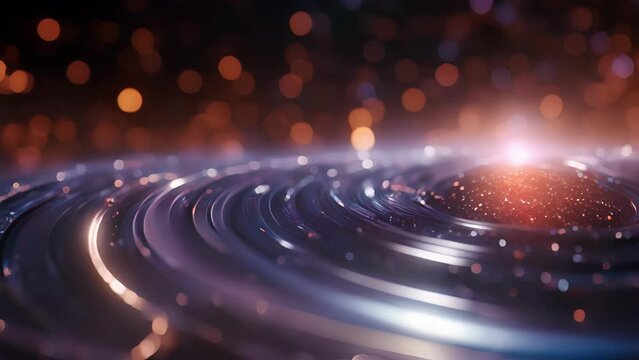 Closeup of a computer simulation showing the expected trajectories of axions in a hypothetical dark matter halo, visualizing the potential role of these particles in shaping galactic structures.