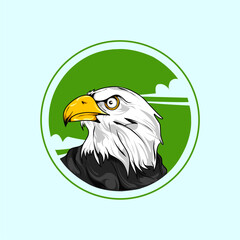 Illustration vector graphic of eagle bird icon