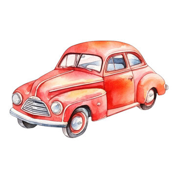 recommend clip art: Toy car watercolor Transparent Background Png Image