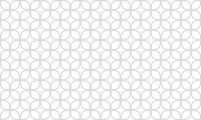 Grey outline round corner squares seamless pattern. Vector Repeating Texture.