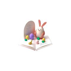 easter bunny with egg