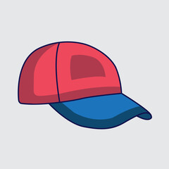 Hat Cap Vector illustration. Vector Hat. Cartoon Vector Hat Cap Clothing illustration
icon for website, graphic design and artwork.