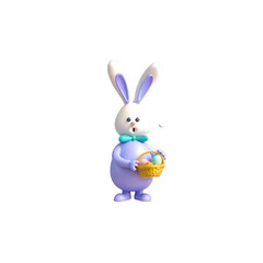 Obraz premium easter bunny with egg