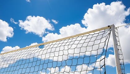 Blue Sky, White Clouds, and the Soccer Net