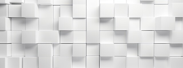 3d abstract white tile background in minimalist style