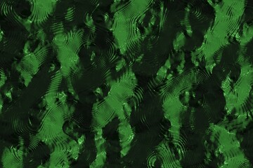 beautiful green fluent reflecting fine steel waves digital art background texture illustration