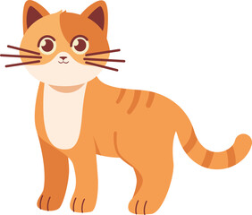 Orange Cat Stray Pose