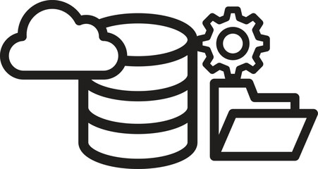 store data icon vector