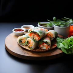 Spring roll with shrimp