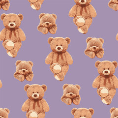SEAMLES TEDDY BEAR PATTERN 106