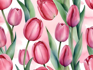 Obraz premium Beautiful red and pink tulips background jpg