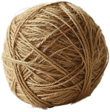Ball of parcel string isolated on transparent background png psd. PNG