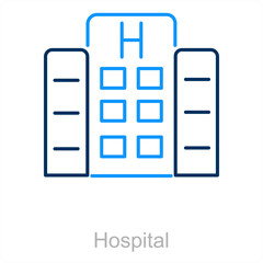 Hospital and health care icon concept