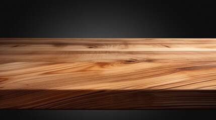 perspective view of wood or wooden table top corner. nature wooden background - obrazy, fototapety, plakaty