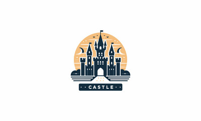 castle vector illustration flat design