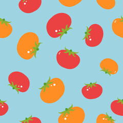 Organic and natural tomato vegetables pattern