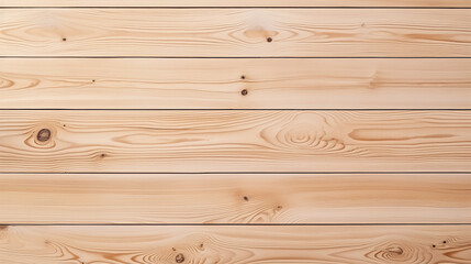 Fototapeta premium top view of empty beige wooden surface with copy space