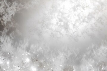 Fototapeta premium snow on the window made by midjourney