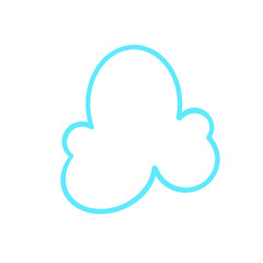 line art cloud illustration
