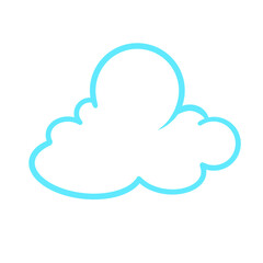 line art cloud illustration