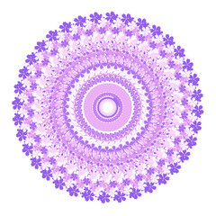 Purple Flower Mandala