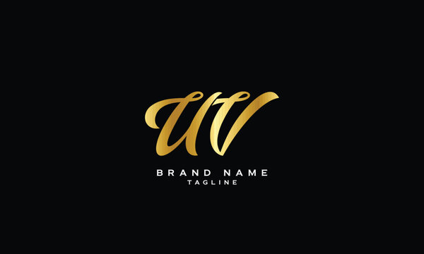 UHV, UVH, HUV, HVU, VHU, VUH, Abstract initial monogram letter alphabet logo design