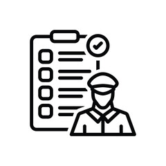 Obraz premium Black line icon for clearance 