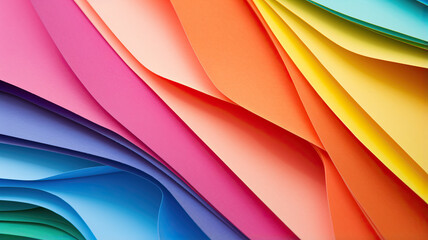 macro image of colorful sheets of paper