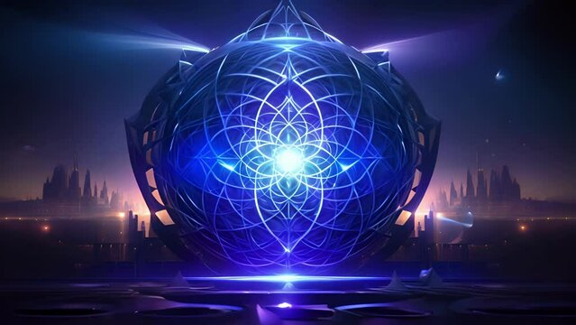 Enter the realm of sacred geometry, where intricate patterns and symmetrical forms form the building blocks of the universe, accompanied by a meditative soundtrack that will open your