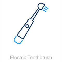 Electric Toothbrush and dental icon concept
