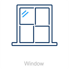 Window and decoration icon concept